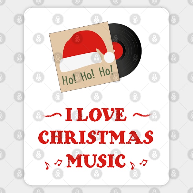 Christmas Music Ho Ho Ho | Santa Hat Sticker by Fluffy-Vectors